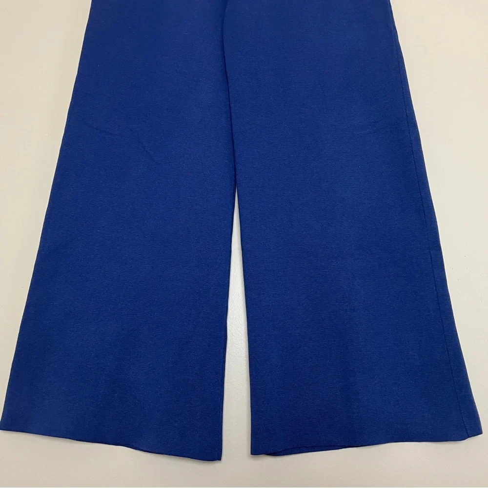 J. Crew Sailor Sweater Wide Leg Trouser Pant XL Tall Patch Pockets Pull On CH665